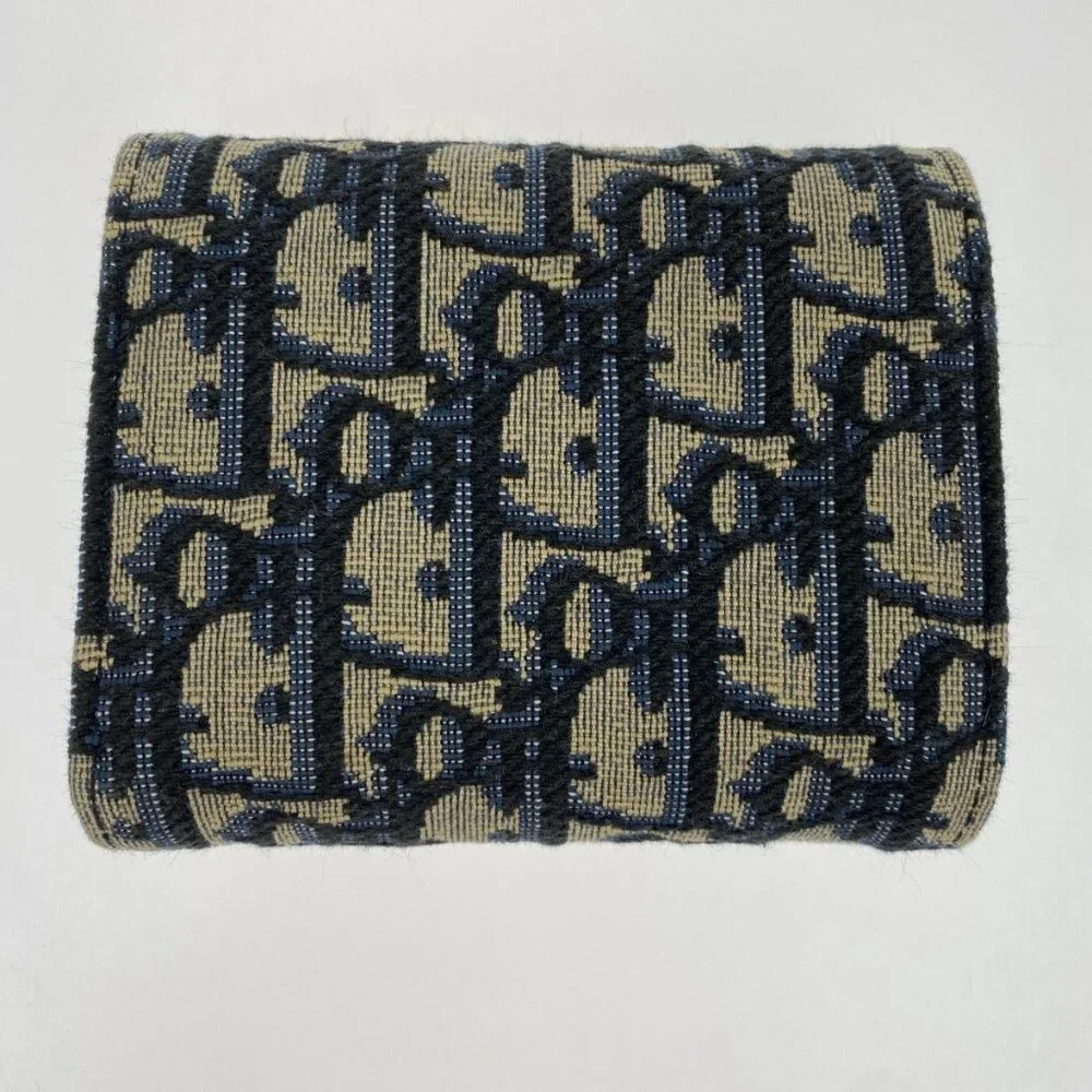Christian Dior Trifold Wallet S5912 Ctzq M928 Blue - Picture 3 of 10